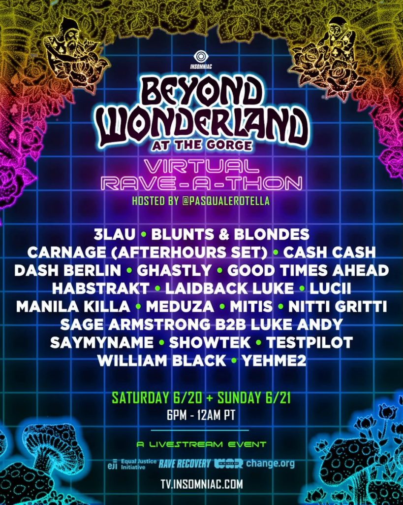 Beyond Wonderland announces a Virtual Rave-A-Thon - EDMunplugged