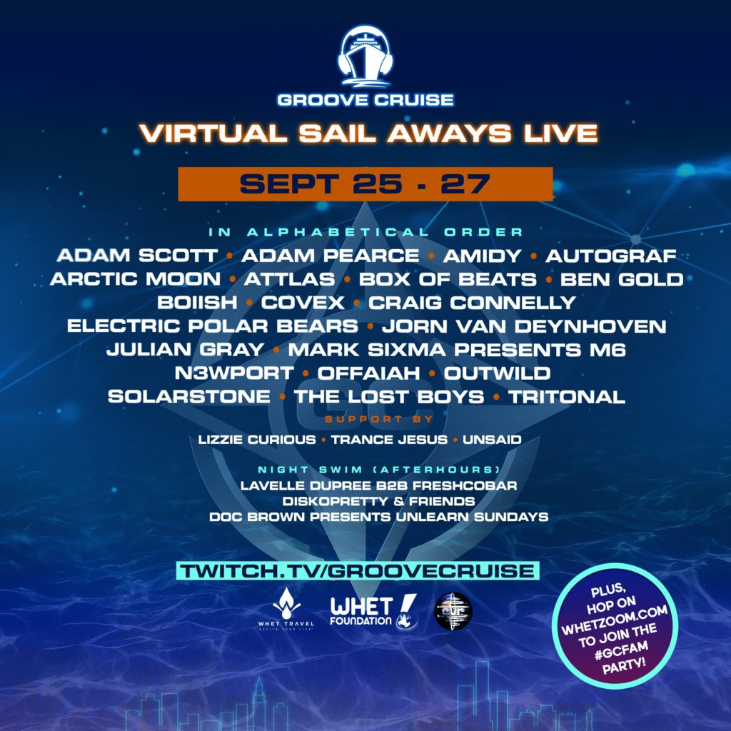 Groove Cruise Virtual Sail Aways-September