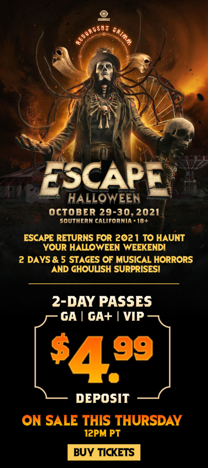 Escape Halloween 2021 returns to Southern California EDMunplugged