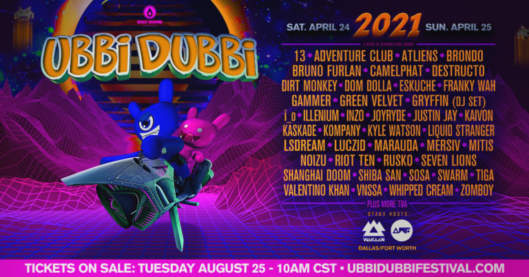 Ubbi Dubbi 2021 lineup