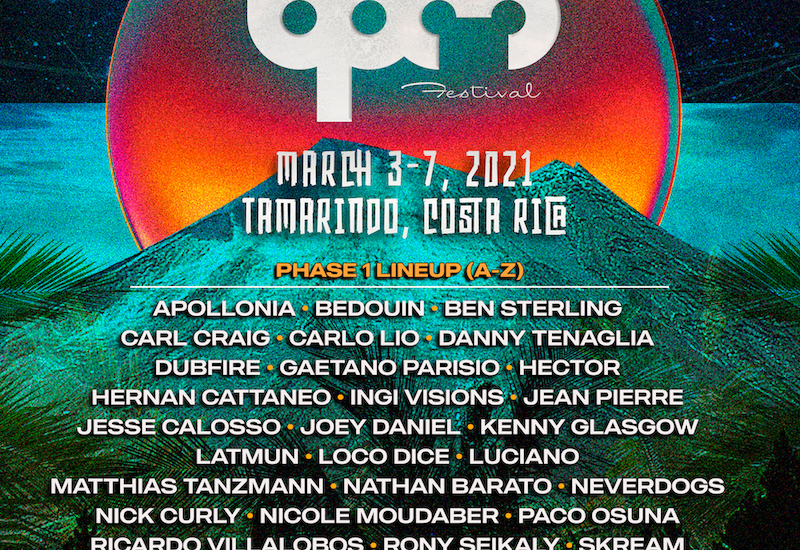 BPM Festival Costa Rica 2021 - phase-one lineup