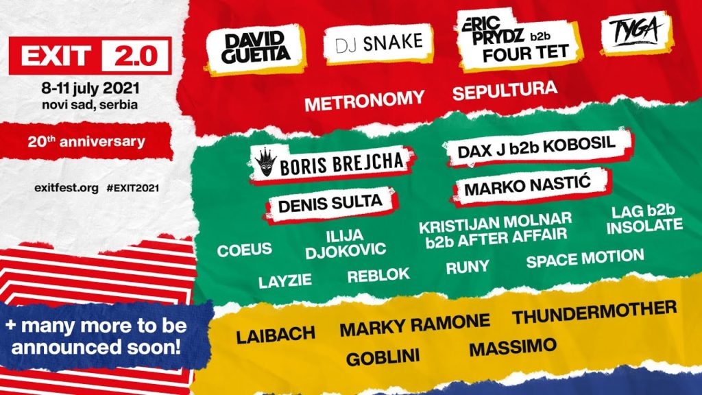 EXIT Festival 2021 Phase-One Lineup