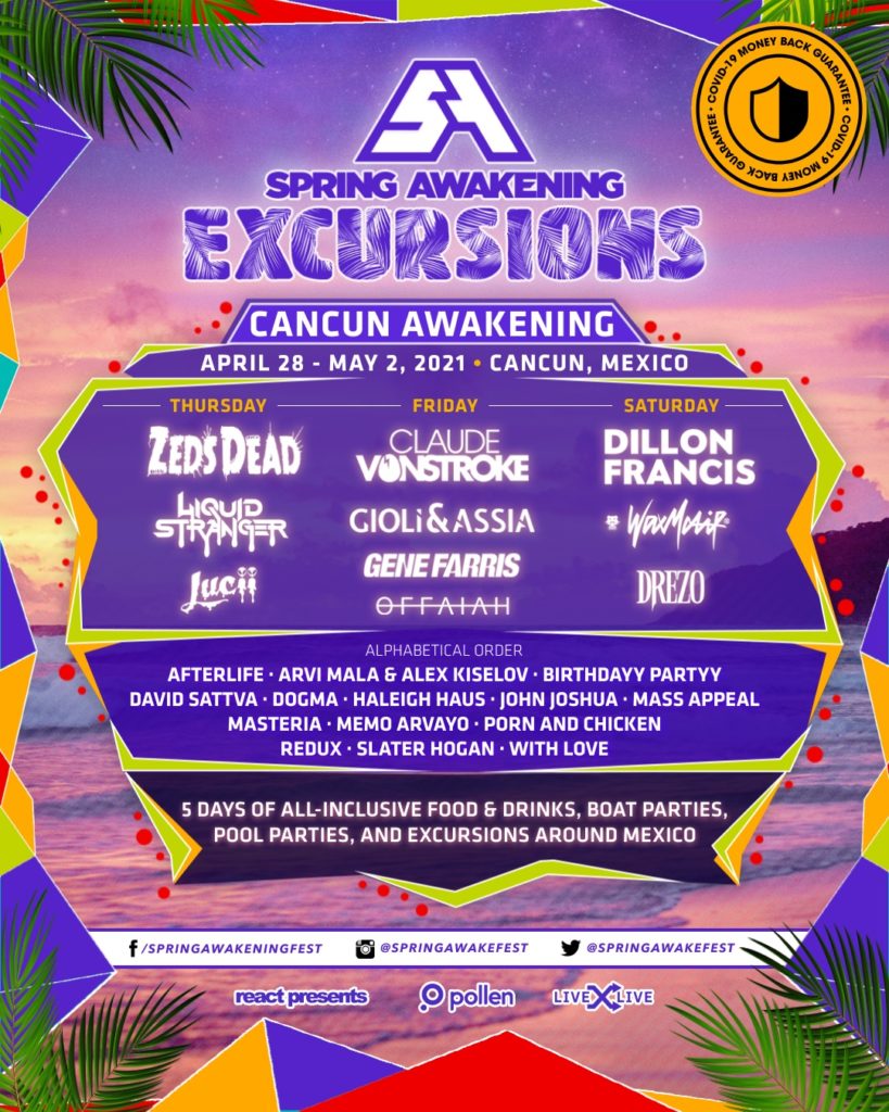 Spring Awakening Cancun 2021 phase-two lineup