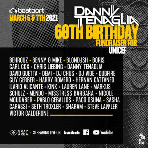 Danny Tenaglia - 60th Birthday Fundraiser