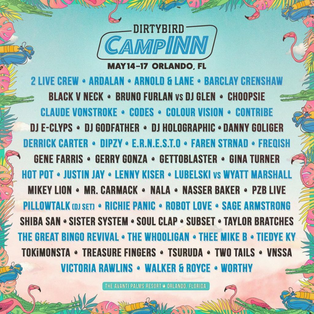 Dirtybird CampINN 2021 lineup