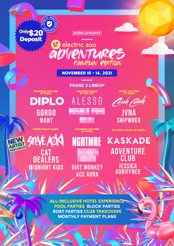 Electric Zoo Cancun 2021 lineup