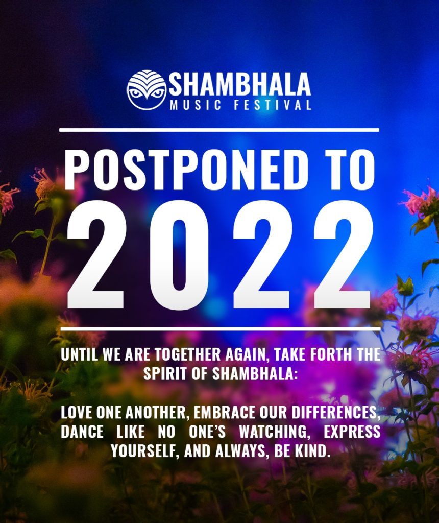 Shambhala Music Festival 2021 is postponed