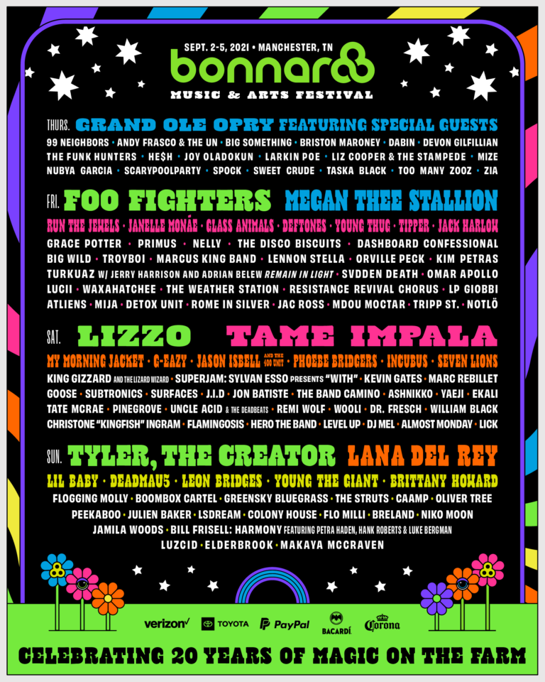 Bonnaroo 2021 lineup