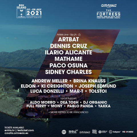 BSH Island Croatia 2021 Lineup