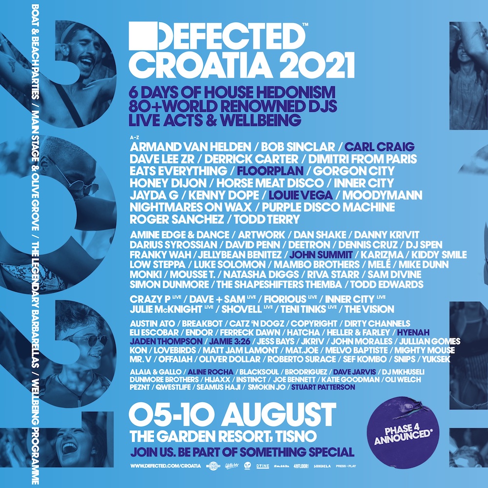 Defected Croatia 2021 lineup