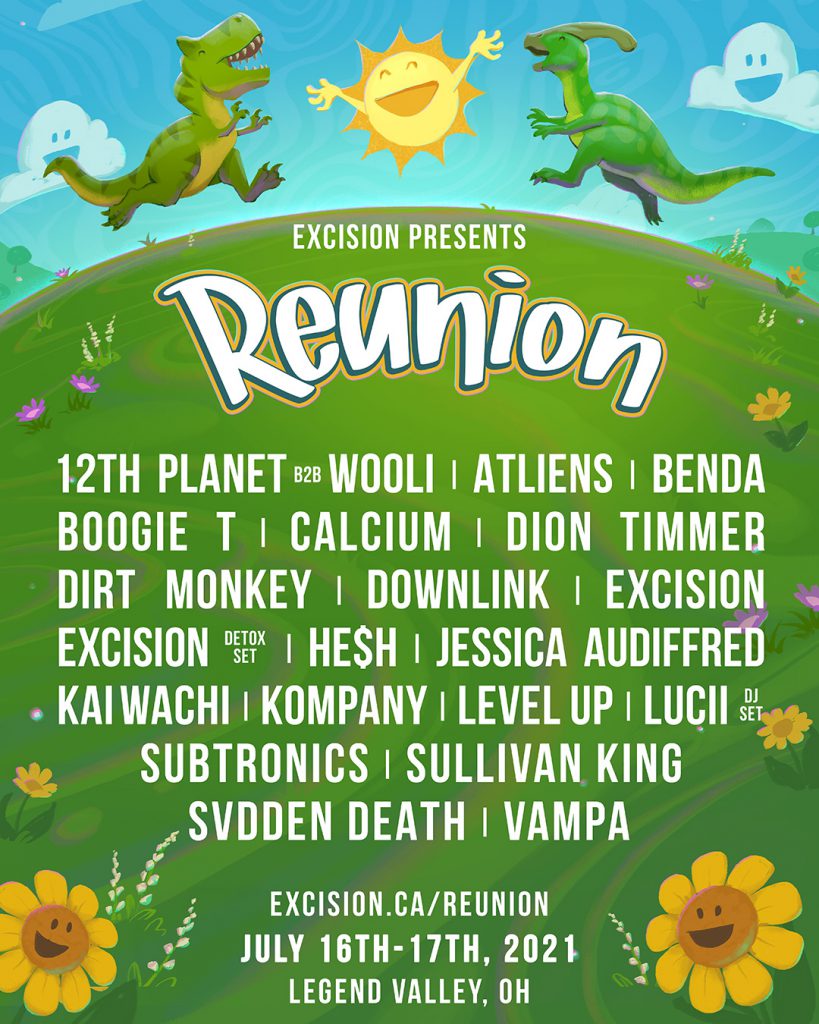 Excision - Reunion 2021 lineup