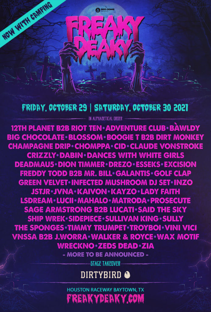 Freaky Deaky 2021 lineup