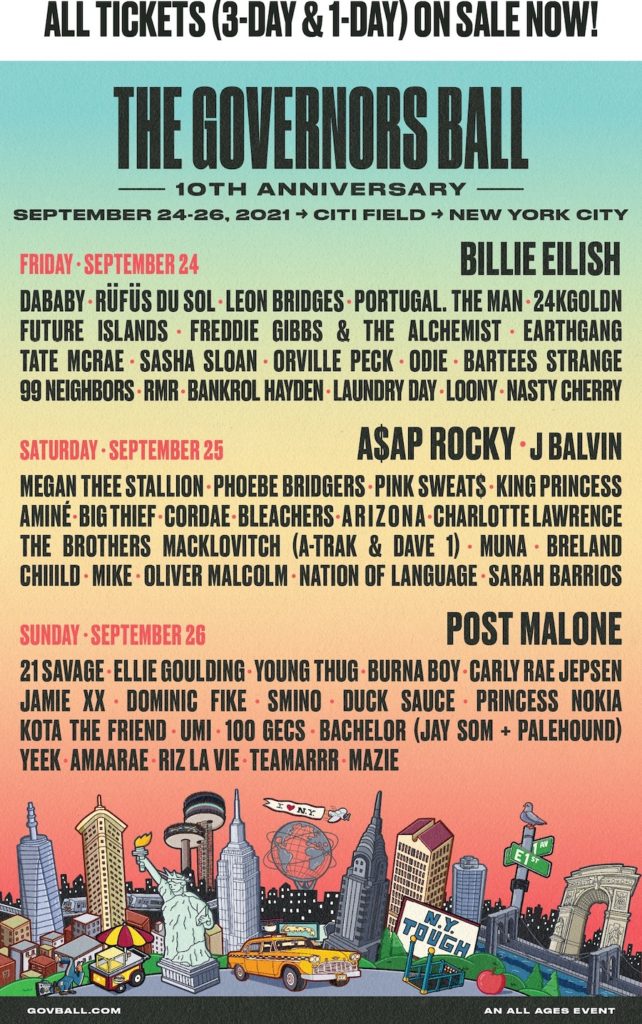 Governors Ball 2021 Lineup