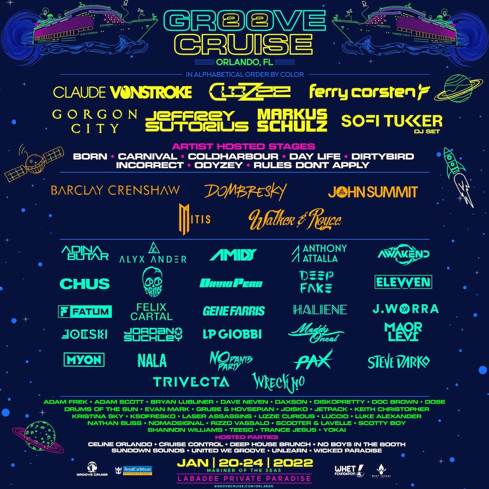 Groove Cruise 2022 reveals spectacular lineup for Space Coast