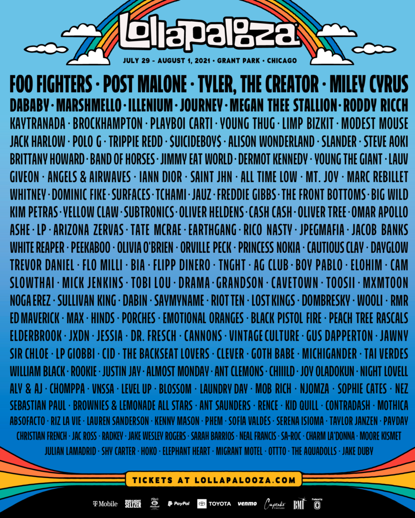 Lollapalooza 2021 Lineup