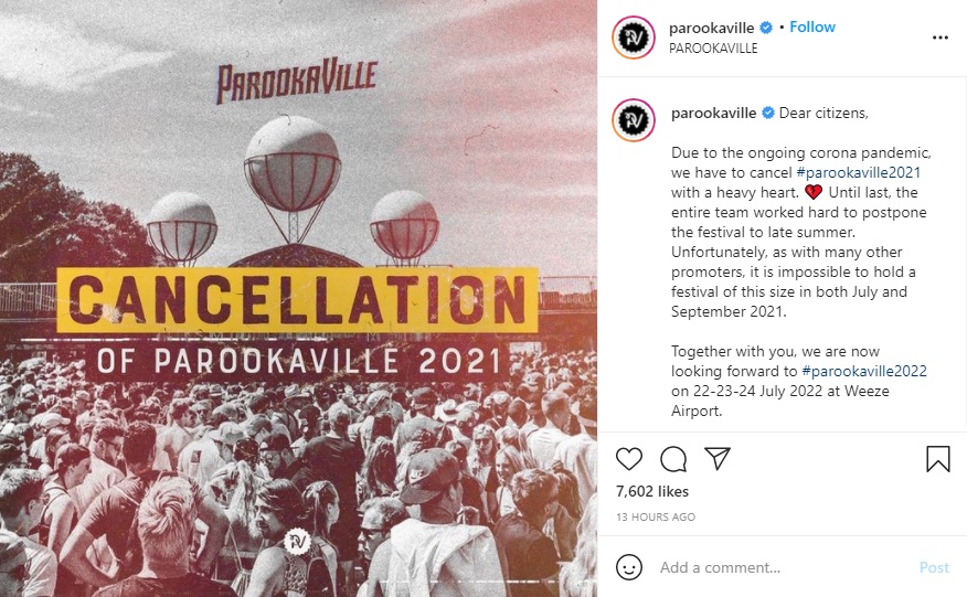 Parookaville 2021 cancels