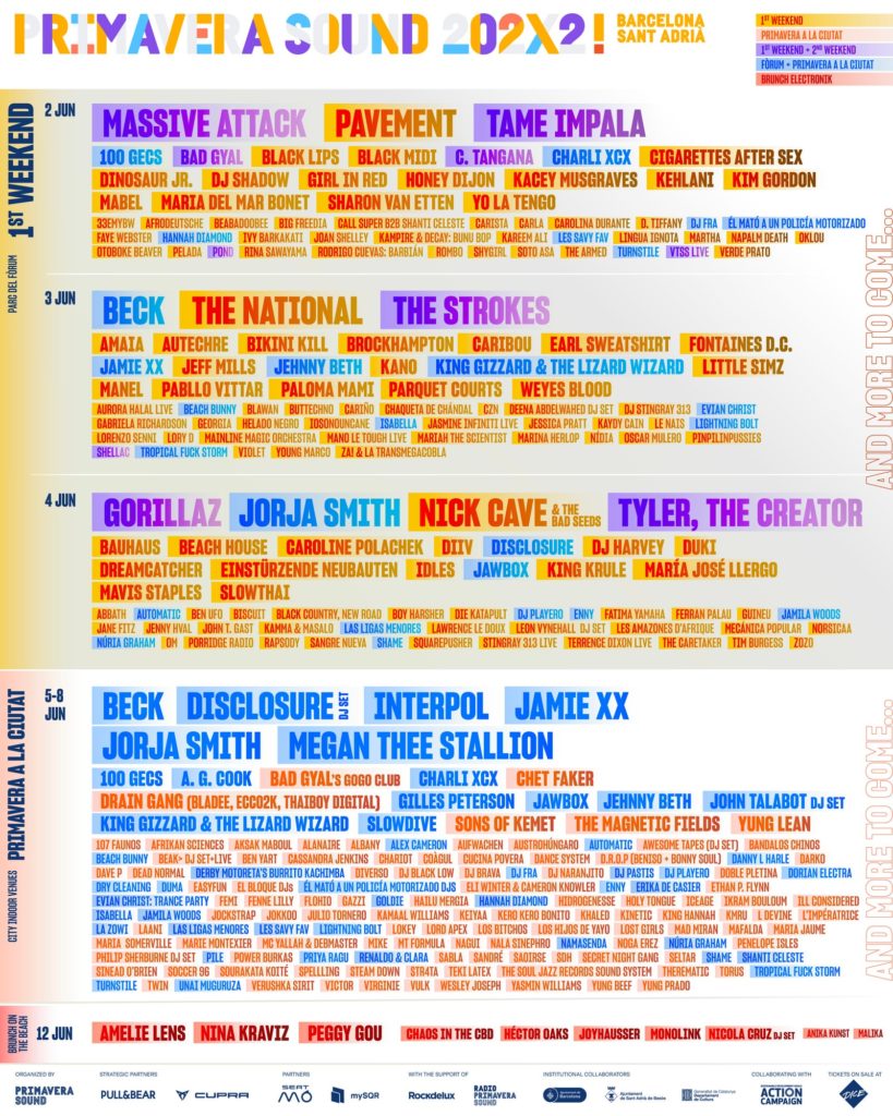 Primavera Sound 2022 lineup