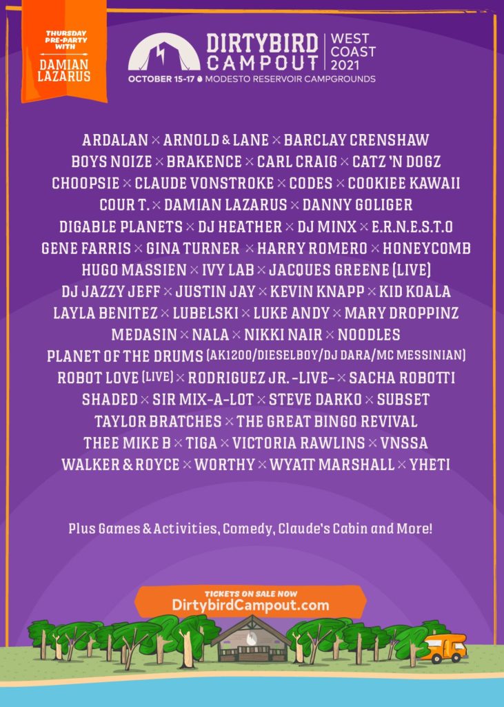 Dirtybird Campout 2021 Lineup