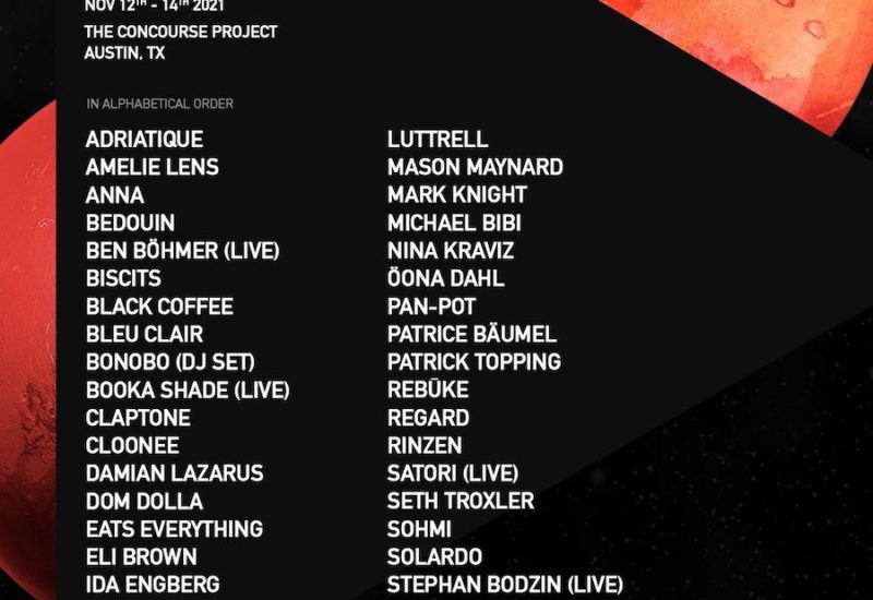 Seismic Dance Event 2021 Phase One Lineup