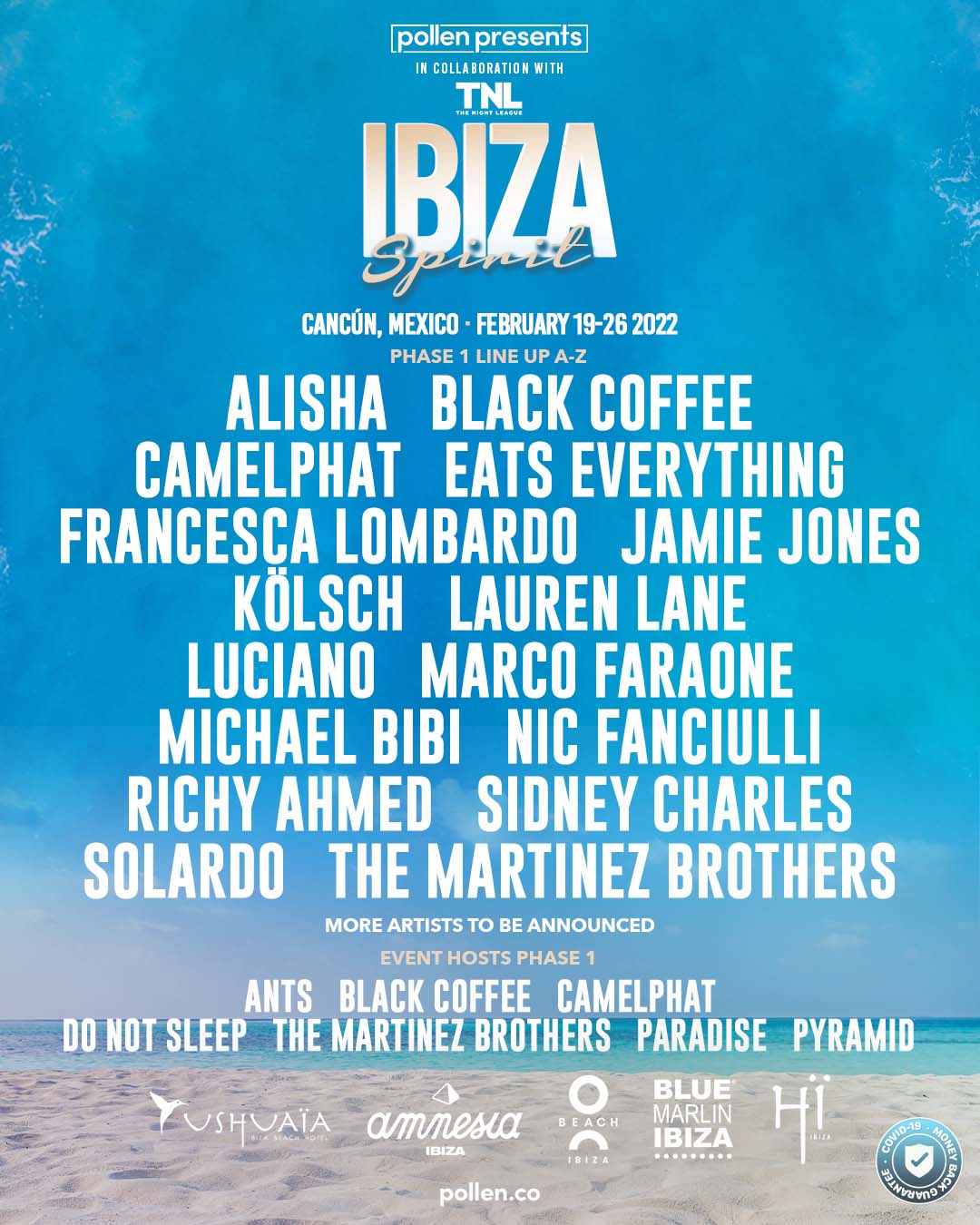 Ibiza Spirit 2022 - Phase One Lineup